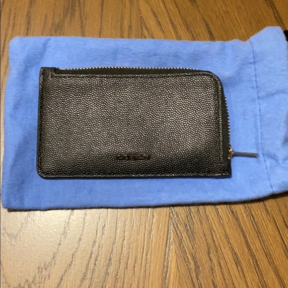 COACH Black Pebble Leather Men’s Wallet - Picture 1 of 4